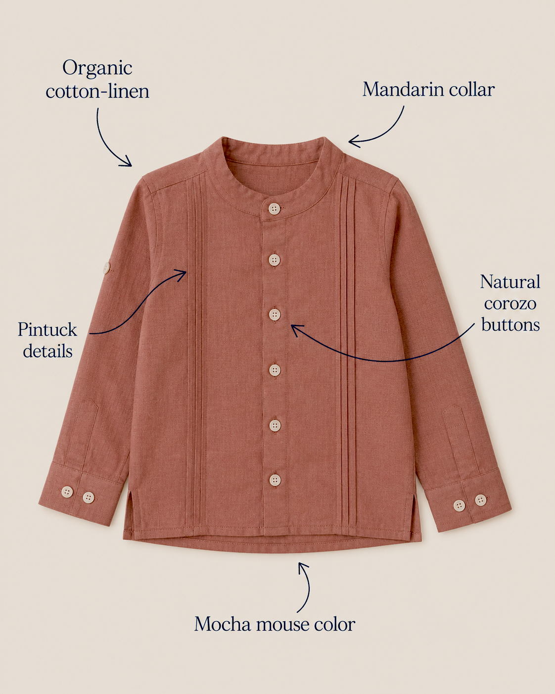 Petra Shirt | Organic Cotton–Linen
