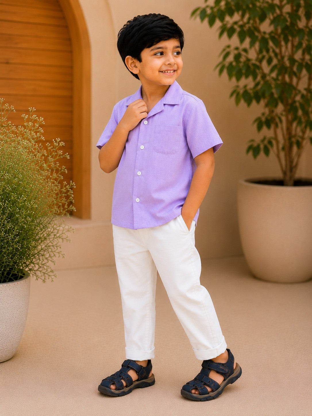 Evening Gathering Set | Milan Shirt & Positano Pants