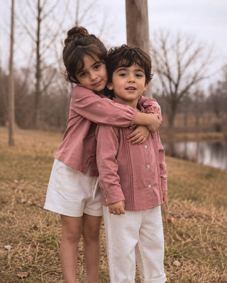 Mocha Mousse brother sister set